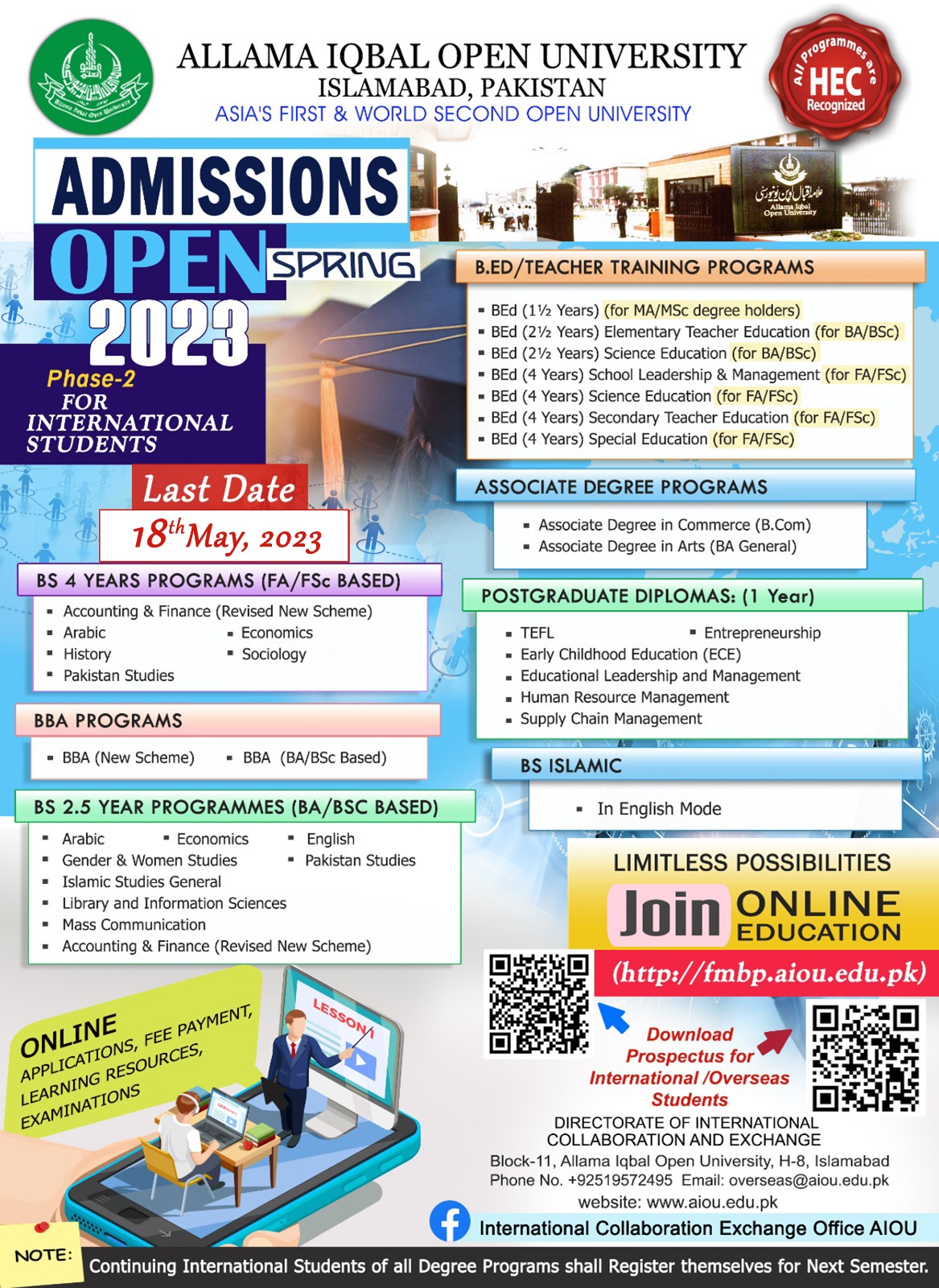 Admission Open Education For All